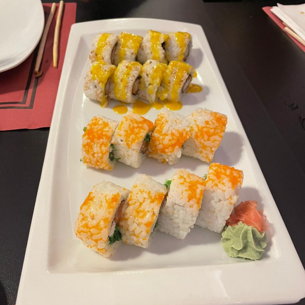 rolls de sushi